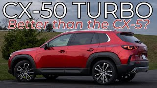 2024 Mazda CX50 TURBO Review  RUGGED Looks Fun to DRIVE [upl. by Drol]