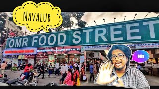 Omr food street  navalur  chennai  food reviews  Vickys vlog [upl. by Follansbee798]