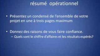 La structuretype du business plan vidéo 2 sur 10 [upl. by Ardnauqal547]