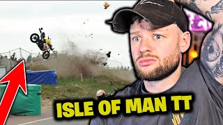 ISLE OF MAN TT CRASHES REACTION [upl. by Asital]