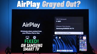 Fix AirPlay Not Working on Samsung Smart TV Unable to Connect [upl. by Iek]