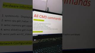 All Cmd Commands you must learn shortsvideo cmd [upl. by Nnyllaf]