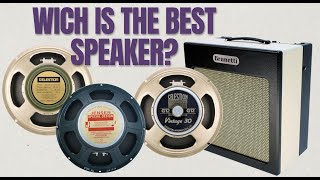 Speakers Comparison  Greenback vs Vintage30 vs Jensen C12k [upl. by Aened]