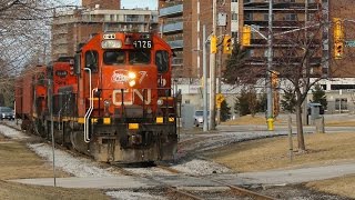 CN IOX Industrial Downtown Sarnia HD [upl. by Namron673]