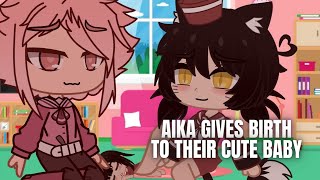 Aika Gives Birth To Their Cute Baby Their Love Blossom  FPREG GACHA [upl. by Egiap]