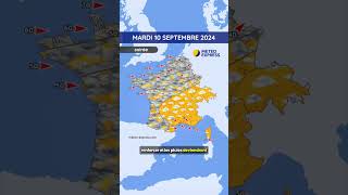 Météo du Mardi 10 au Jeudi 12 Septembre 2024 [upl. by Anilys]