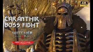 The Witcher 3 Caranthir Boss Fight [upl. by Jobina150]