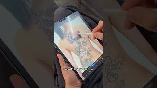 Bắt tay vào sửa hình xăm kín lưng cho em khách eratattoo tattoo tattoocoverup suahinhxam [upl. by Strephonn185]