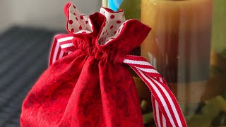 Lined Drawstring Boxed Bottom Gift Bag [upl. by Sehcaep129]