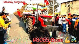 Massey ferguson 🚜Megna Track 8055 Boss💪 [upl. by Seluj]