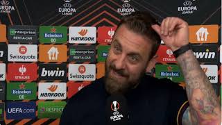 Daniele De Rossi Post Match Interview Bayern Leverkusen vs Roma 22 [upl. by Jabe110]