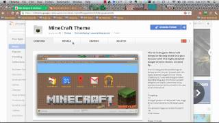 Minecraft Google Chrome Theme by IamKeyLay Mac Windows Linux HD [upl. by Schapira599]