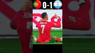 Ronaldo is angry😈  Portugal vs Argentina World Cup 2026  youtubeshorts 🤯cr7 [upl. by Seena]