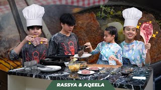 STEAK ALA CHEF AQEELA amp RASSYA HIDAYAH  RASA BINTANG 5⭐ [upl. by Tory136]