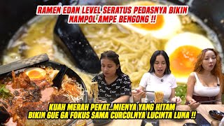 MAKAN RAMEN PEDAS LEVEL 100 SAMBIL DENGERIN CURCOL LUCINTA LUNA  INI MAU MAKAN ATAU PODCAST WOY [upl. by Relly]