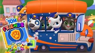 Talking Tom And Friends Gaya Bus Me Shopping Karne😂 mytalkingtom talkingtomandfriendsfunnytomcat [upl. by Ennairek]