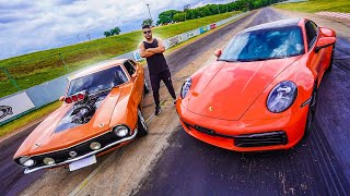 RACHA ENTRE MAVERICK V8 VS PORSCHE CARRERA S [upl. by Rolecnahc785]