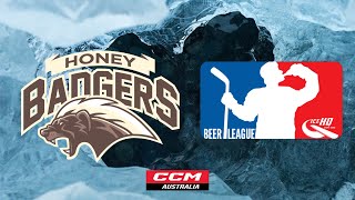 Honey Badgers V Toilers  Div 5  2nd May  IceHQ Beer League ice hockey [upl. by Teeter]