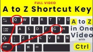 A to Z Computer keyboard Shortcut [upl. by Sall969]