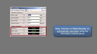 Entering Specimen Details for a Triaxial Test [upl. by Metzger332]