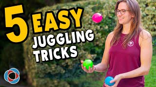 5 Easy JUGGLING TRICKS  Beginner Tutorial [upl. by Aineles205]