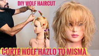 Corte wolf Hazlo Tu Misma  DIY WOLF HAIRCUT [upl. by Bobbye]