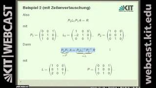 02 Spaltenpivotwahl Formal in n Dimensionen [upl. by Ahcire]