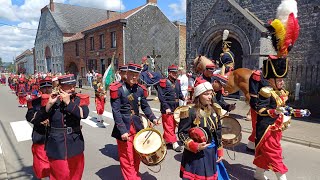 COURSURHEURE 🇧🇪 Procession et marche folklorique SaintJeanBaptiste 2024 2 [upl. by Atnuahc]