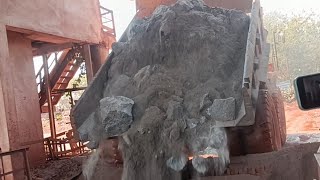 WORLD BIGGEST 1600 TPH GYRATORY CONE CRUSHER IN ACTION [upl. by Dobson454]