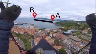 XC Paragliding over the sea Deba Zumaia Flysch Getaria Zarautz Basque Country [upl. by Noby29]