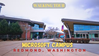 Exploring the Microsoft revamped Campus in Redmond Washington seattle microsoft [upl. by Nefets152]