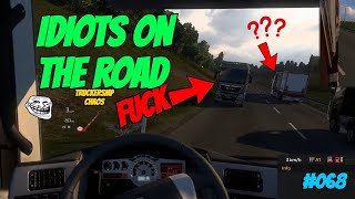 IDIOTS ON THE ROAD  IDIOTS GET TROLLED  ETS 2 Multiplayer 068 [upl. by Esinrahs]