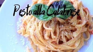 Pasta con Crema di Peperoni o Pesto alla Calabrese ricetta originale calabrese [upl. by Nyluqcaj]