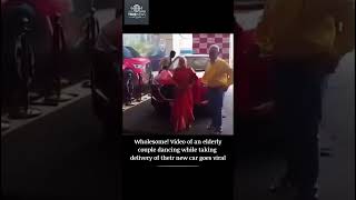 Wholesome Video of an elderly couple dancing while taking delivery of their new car goes viral [upl. by Gardel]