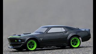 The HPI Micro RS4 1969 Ford Mustang X of my son 118 😀 [upl. by Hplodur377]