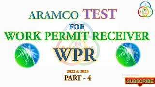 ARAMCO WPR Test 4 work permit receiver new syllabus exam 2022aramco wpr aramcotest hsehomepk [upl. by Marylynne]