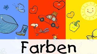 💡 Farben  Kinderlieder zum Lernen [upl. by Cirnek]