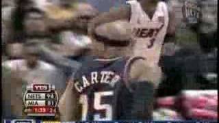 Vince Carter Dunk vs Miami Feb 1 08 [upl. by Ellatsirhc39]