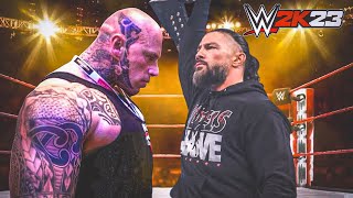 WWE 2K23 MARTYN FORD VS TRIBLECHIEF ROMAN REGINS FOR WWE CHAMPIONSHIP MATCH [upl. by Naleag]