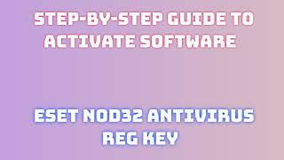 Download amp Install ESET NOD32 Antivirus Complete Tutorial [upl. by Aicyla]