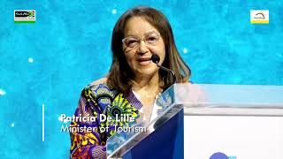 MINISTER FOR TOURISM PATRICIA DE LILLE DECLARE AFRICAquotS TRAVEL INDABA 2023 OPEN [upl. by Arataj]