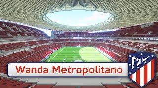 Minecraft  STADIUM  Wanda Metropolitano Atlético Madrid  DOWNLOAD Official [upl. by Cullie]