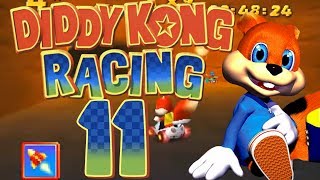 Lets Play Diddy Kong Racing 100  Part 11  HovercraftOrgie [upl. by Bonn]