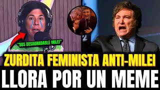 La Zurdita FEMINISTA O’Donnell salió a LLORAR Porque MILEI COMPARTIO un MEME [upl. by Driscoll]