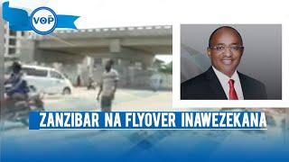 WANANCHI WAFURAHIA FLYOVER ZANZIBAR WASHANGAA GARI KUPITA JUU NA CHINI [upl. by Dev529]