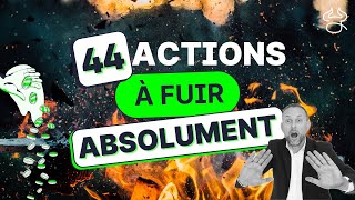 BOURSE 44 actions à fuir pour ne pas tout perdre en bourseinvestisseurs débutants Indice MDR n°5 [upl. by Lenoyl76]