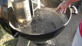 How to Prepare a Weber Charcoal Grill for Direct Method Cooking [upl. by Llewop483]