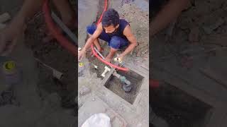 Composite pipe se submersible fittingshort videoRaja Bhai plumber [upl. by Kirwin]