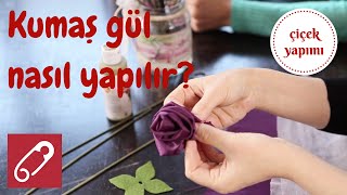 Kumaş çiçek nasıl yapılır  10marifet [upl. by Jelena999]