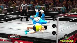 DORAEMON VS NOBITA  EPIC BATTLE  WWE 2014 [upl. by Lael662]